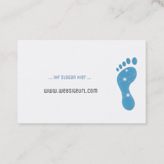 Carte De Visite Soins de santé (Dos)