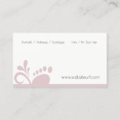 Carte De Visite Soins de santé (Dos)