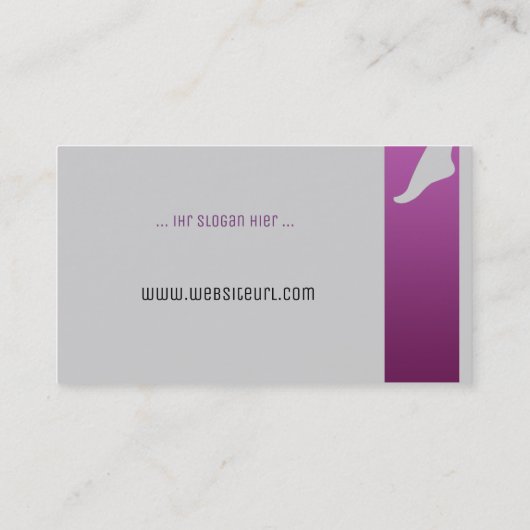 Carte De Visite Soins de santé (Dos)