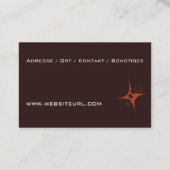 Carte De Visite Soins de santé (Dos)