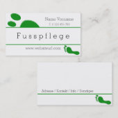 Carte De Visite Soins de santé (Devant / Derrière)