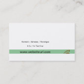 Carte De Visite Soins de santé (Dos)