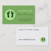 Carte De Visite Soins de santé (Devant / Derrière)