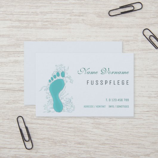 Carte De Visite Soins de santé (Devant/Arrière en situation)