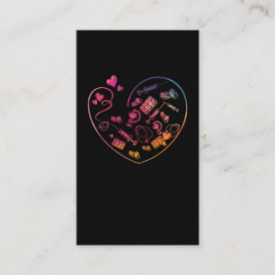 Carte De Visite Soins de santé Coeur Étudiant Médicale Infirmi