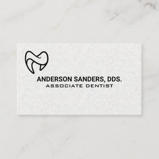 Carte De Visite Soins de santé | Logo de dent (Devant)