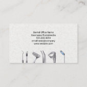 Carte De Visite Soins de santé | Logo de dent (Dos)