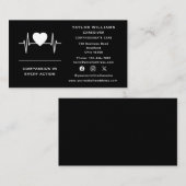 Carte De Visite Soins de santé Soins soignants Heartbeat Pulse Hea (Devant / Derrière)