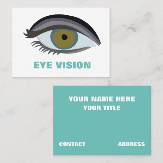 Carte De Visite Soins de vision pour lentilles auditives (Devant / Derrière)