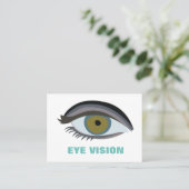 Carte De Visite Soins de vue pour lentilles de contact (Debout devant)