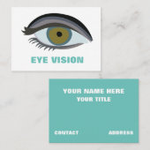 Carte De Visite Soins de vue pour lentilles de contact (Devant / Derrière)
