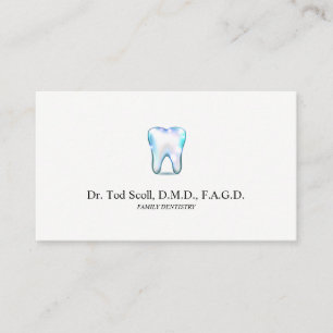 Carte De Visite Soins dentaires de scintillement de dentiste de