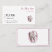 Carte De Visite Soins dentaires. Dentiste / adjoint dentaire. Modè (Devant / Derrière)