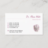 Carte De Visite Soins dentaires. Dentiste / adjoint dentaire. Modè (Devant)