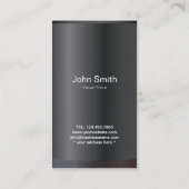 Carte De Visite Soins dentaires élégant Noir Dentiste (Dos)