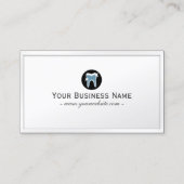 Carte De Visite Soins dentaires Icône dents simples Dentiste (Devant)