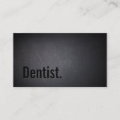 Carte De Visite Soins dentaires minimaliste Noir Bold Dentiste (Devant)