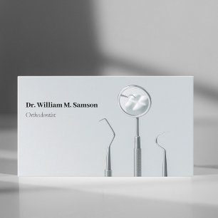 Carte De Visite Soins dentaires Orthodontiste outils de dentiste m