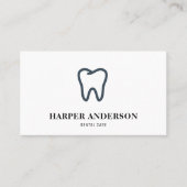 Carte De Visite Soins dentaires professionnels Black moderne (Devant)