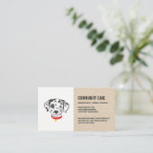 Carte De Visite Soins des chiens | Cute Doggy Dalmatien (Debout devant)