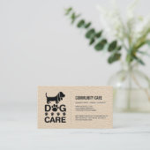 Carte De Visite Soins des chiens | Services de formation pour anim (Debout devant)
