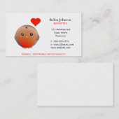 Carte De Visite Soins des enfants mignons d'oiseau de Robin/soins (Devant / Derrière)