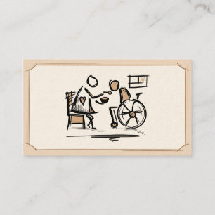 Carte De Visite Soins domestiques. Soins à domicile. Service de so