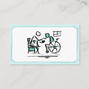 Carte De Visite Soins domestiques. Soins à domicile. Service de so