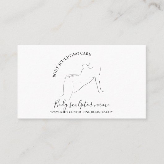 Carte De Visite Soins du corps femme bronze (Devant)