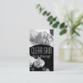 Carte De Visite Soins du Visage Dermatologue Spa Massage pour une (Debout devant)