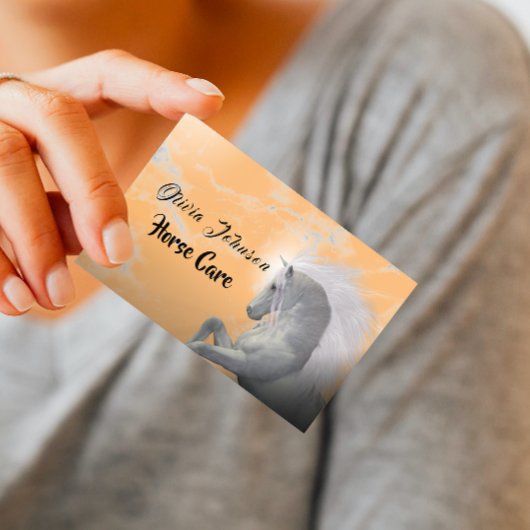 Carte De Visite Soins Élégants pour Cheval et Equine