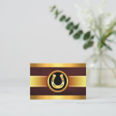 Carte De Visite Soins équins Golden Horseshoe (Debout devant)