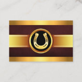 Carte De Visite Soins équins Golden Horseshoe (Devant)