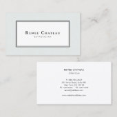 Carte De Visite Soins esthétiques classiques simples (Devant / Derrière)