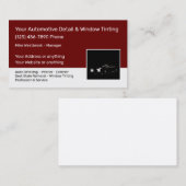 Carte De Visite Soins et détails classiques (Devant / Derrière)