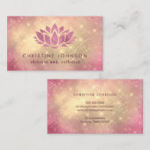 Carte De Visite soins et esthétique lotus (Devant / Derrière)