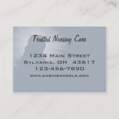 Carte De Visite Soins infirmiers des anges (Dos)