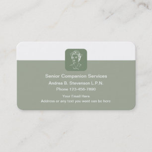 Carte De Visite Soins infirmiers seniors
