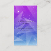 Carte De Visite Soins modernes pour filles roses Gradient Bijoux (Dos)