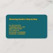 Carte De Visite Soins pieds (Dos)