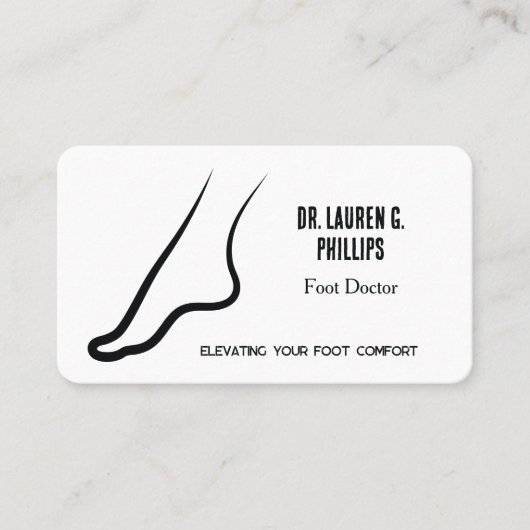 Carte De Visite 👣 Soins pieds simples (Devant)