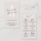 Carte De Visite Soins postérieurs en bronzage beige crème (Devant / Derrière)