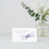 Carte De Visite Soins pour animaux de compagnie Gray Bone (Debout devant)
