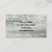 Carte De Visite Soins pour animaux de compagnie pour chats noirs (Dos)