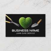 Carte De Visite Soins professionnels de la pelouse du coeur de gra (Devant)