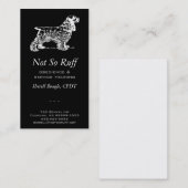Carte De Visite Soins Professionnels pour Animaux de Compagnie Sil (Devant / Derrière)