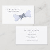 Carte De Visite Soins simples et élégants pour animaux de compagni (Devant / Derrière)