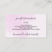 Carte De Visite Soins sucrés Boulangerie de bonbons Jar (Dos)