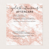 Carte De Visite soins ultérieurs de marbre blancs d'oeil de (Intérieur déplié)