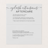 Carte De Visite Soins ultérieurs d'oeil d'ombre de parties (Intérieur déplié)